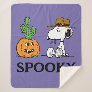 Peanuts   Spike's Desert Halloween Sherpa Blanket