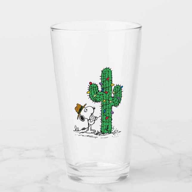 Peanuts | Spike's Holiday Cactus Glass (Front)