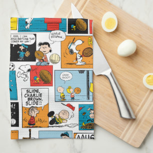 Peanuts Sports Pattern Kitchen Towel