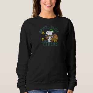 Peanuts St Patrick's Day Drinks Well With Others R Sweatshirt