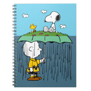 Peanuts   Sunny Day Rainy Day Half & Half Notebook
