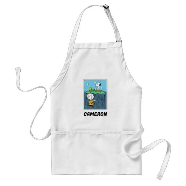 Peanuts | Sunny Day Rainy Day Half & Half Standard Apron (Front)