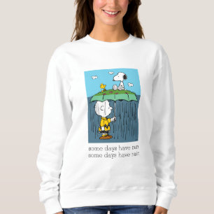 Peanuts Sunny Day Rainy Day Half & Half Sweatshirt