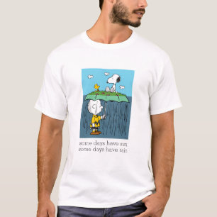 Peanuts   Sunny Day Rainy Day Half & Half T-Shirt
