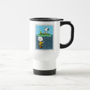 Peanuts Sunny Day Rainy Day Half & Half Travel Mug