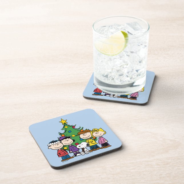 Peanuts | The Gang Around the Christmas Tree Coaster (Right Side)