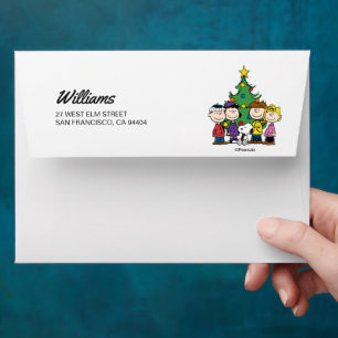 Peanuts   The Gang Around the Christmas Tree Envelope