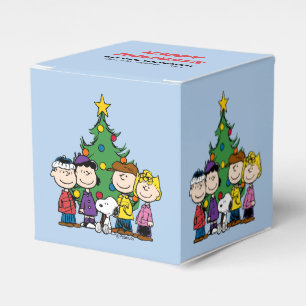 Peanuts The Gang Around the Christmas Tree Favor Box
