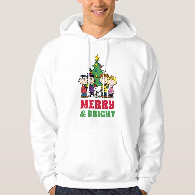 Peanuts | The Gang Around the Christmas Tree Hoodie (Front)