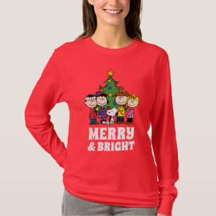 Peanuts The Gang Around the Christmas Tree T-Shirt