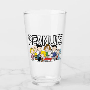 Peanuts The Gang Around the Piano Glass