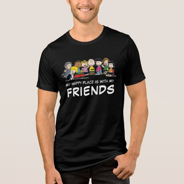 Peanuts | The Gang at the Piano Tri-Blend Shirt (Front)