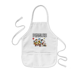 Peanuts The Gang at the Pitcher's Mound Kids Apron