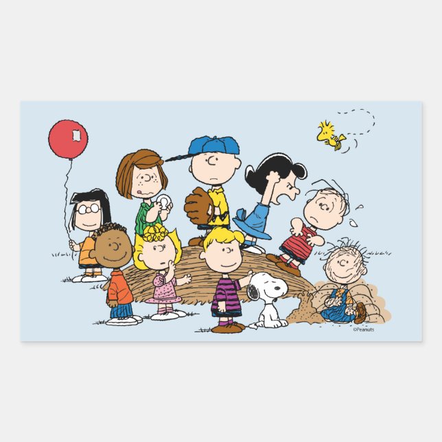Peanuts | The Gang at the Pitcher's Mound Sticker (Front)