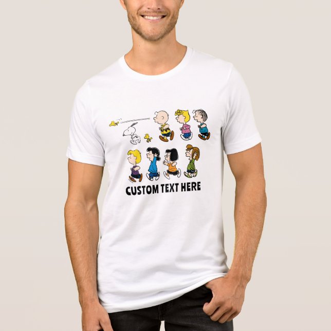 Peanuts | The Gang Moving Forward Tri-Blend Shirt (Front)