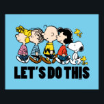 Peanuts | The Gang Poster<br><div class="desc">This design features Charles M. Schulz's popular comic strip gang from the loveable Peanuts series.</div>
