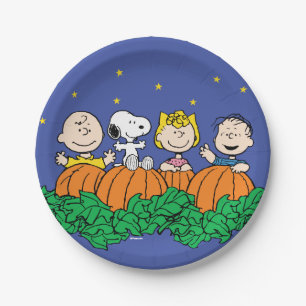 Peanuts   The Great Pumpkin Patch Paper Plate
