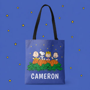 Peanuts   The Great Pumpkin Patch Tote Bag