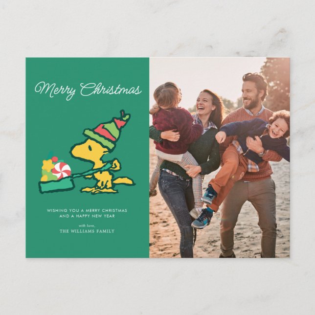 Peanuts | The More The Merrier Holiday Postcard (Front)