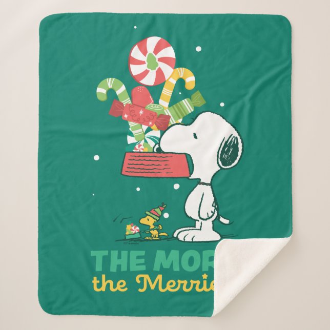 Peanuts | The More The Merrier Sherpa Blanket (Front)