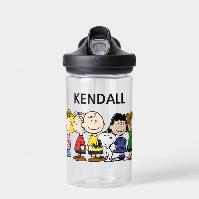 Peanuts | The Peanuts Gang | Add Your Name Water Bottle (Front)
