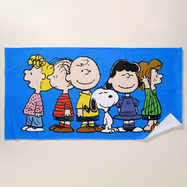 Peanuts | The Peanuts Gang Together Beach Towel (Front)