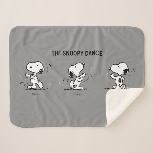 Peanuts | The Snoopy Dance Sherpa Blanket (Front (Horizontal))