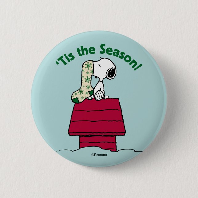 Peanuts | 'Tis the Season! 2 Inch Round Button (Front)