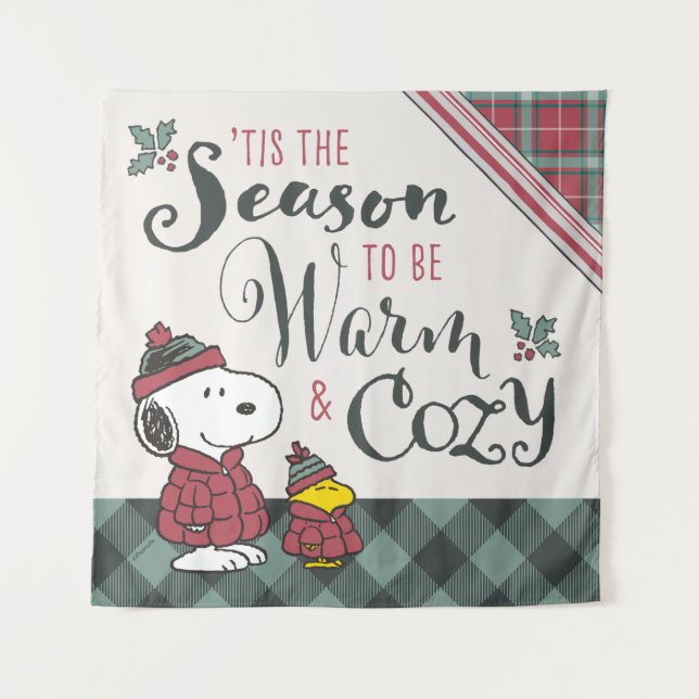 Peanuts | Tis the Season To Be Cozy Tapestry (Front)