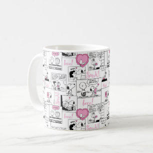 Peanuts Valentine Heart Love Pattern Coffee Mug