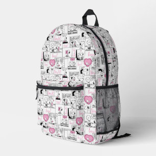 Peanuts   Valentine Heart Love Pattern Printed Backpack