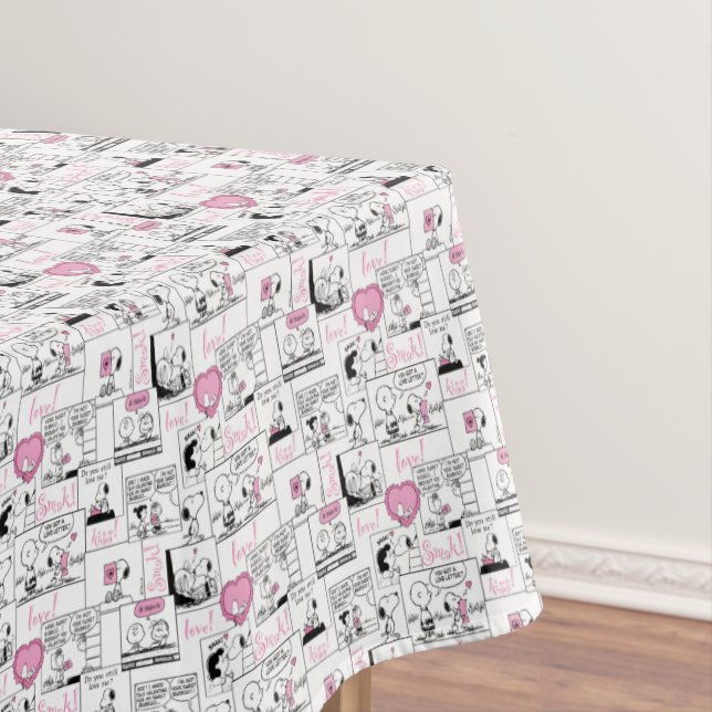 Peanuts | Valentine Heart Love Pattern Tablecloth (In Situ)
