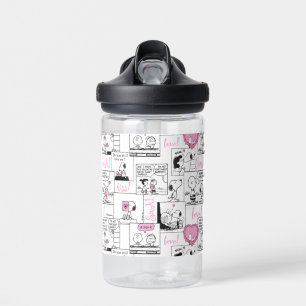 Peanuts   Valentine Heart Love Pattern Water Bottle