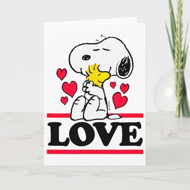 Peanuts - Valentines - &amp; Love  Card (Front)