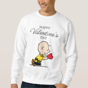 Peanuts   Valentine's Day Charlie Brown Red Heart Sweatshirt