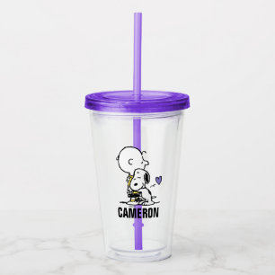 Peanuts   Valentine's Day   Charlie Brown & Snoopy Acrylic Tumbler