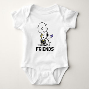 Peanuts   Valentine's Day   Charlie Brown & Snoopy Baby Bodysuit
