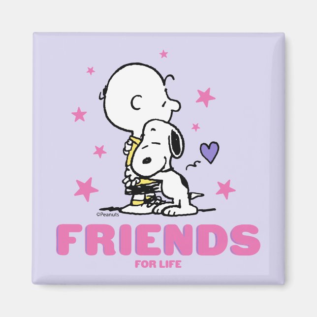 Peanuts | Valentine's Day | Friends For Life Magnet (Front)