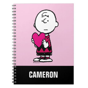 Peanuts   Valentine's Day   Heart Charlie Brown Notebook