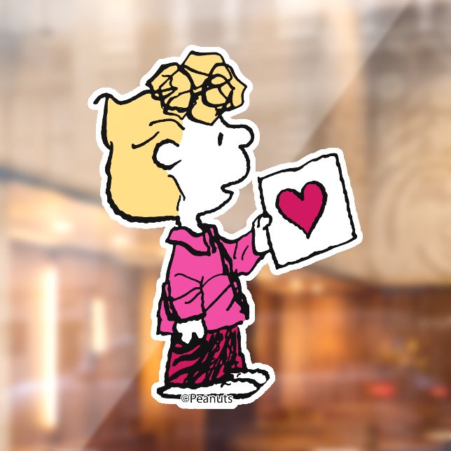 Peanuts | Valentine's Day | Sally Valentine Card Window Cling (Sheet 2)