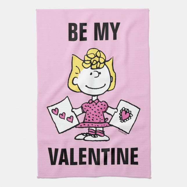 Peanuts | Valentine's Day | Sally Valentines Kitchen Towel (Vertical)