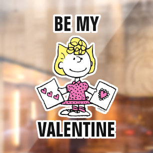 Peanuts   Valentine's Day   Sally Valentines Window Cling
