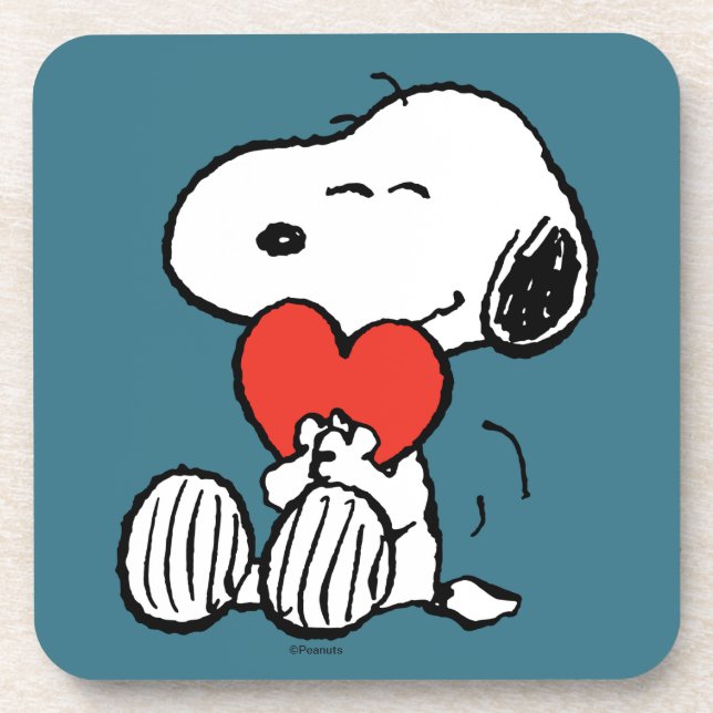 Peanuts | Valentine's Day | Snoopy Heart Hug Coaster (Front)