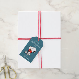 Peanuts   Valentine's Day   Snoopy Heart Hug Gift Tags