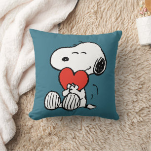Peanuts Valentine's Day Snoopy Heart Hug Throw Pillow