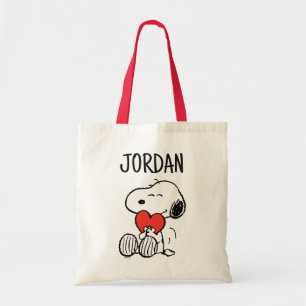 Peanuts   Valentine's Day   Snoopy Heart Hug Tote Bag