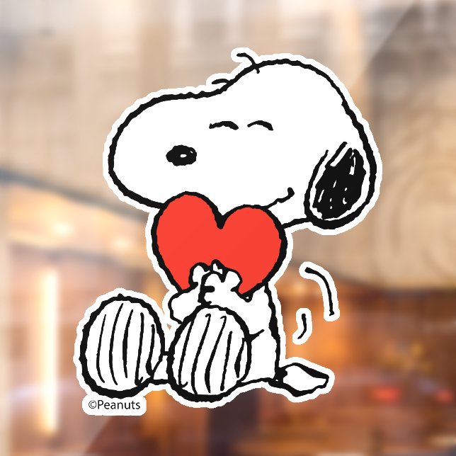 Peanuts | Valentine's Day | Snoopy Heart Hug Window Cling (Sheet 2)