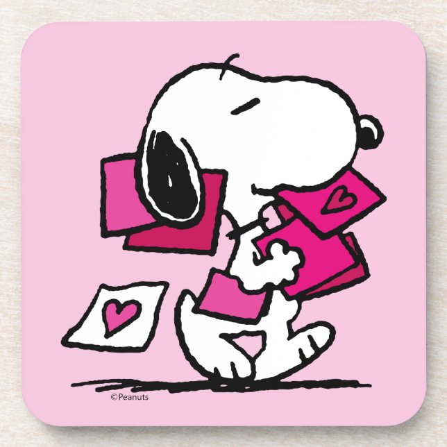 Peanuts | Valentine's Day | Snoopy With Valentines Coaster (Front)