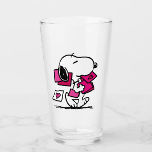 Peanuts Valentine's Day Snoopy With Valentines Glass
