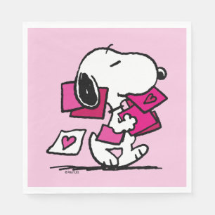 Peanuts   Valentine's Day   Snoopy With Valentines Napkin
